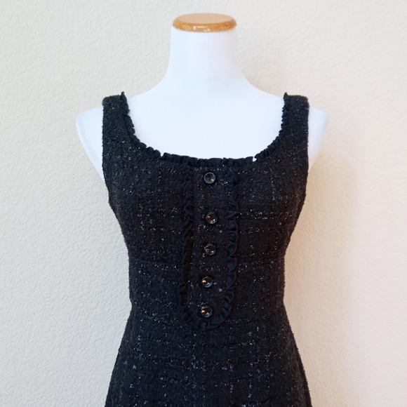 Maggy London black tweed shimmer dress - Picture 2 of 7